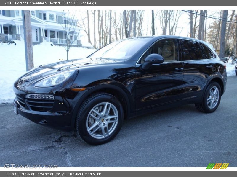 Black / Luxor Beige 2011 Porsche Cayenne S Hybrid