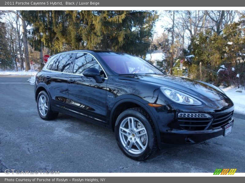 Black / Luxor Beige 2011 Porsche Cayenne S Hybrid