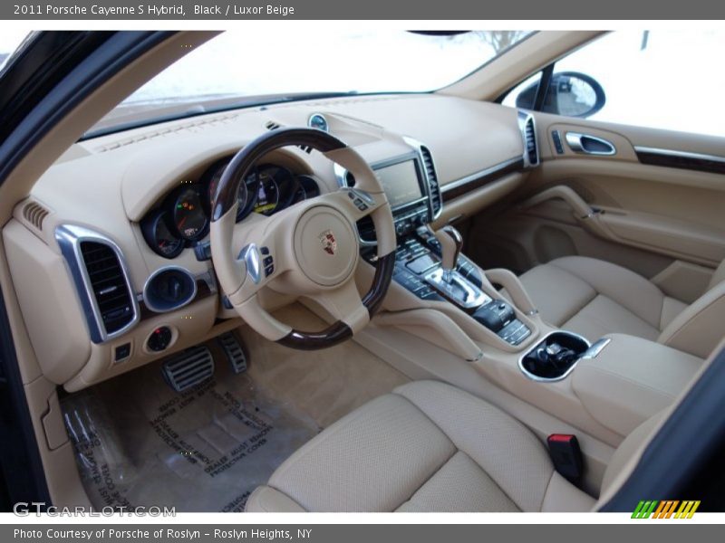 Black / Luxor Beige 2011 Porsche Cayenne S Hybrid