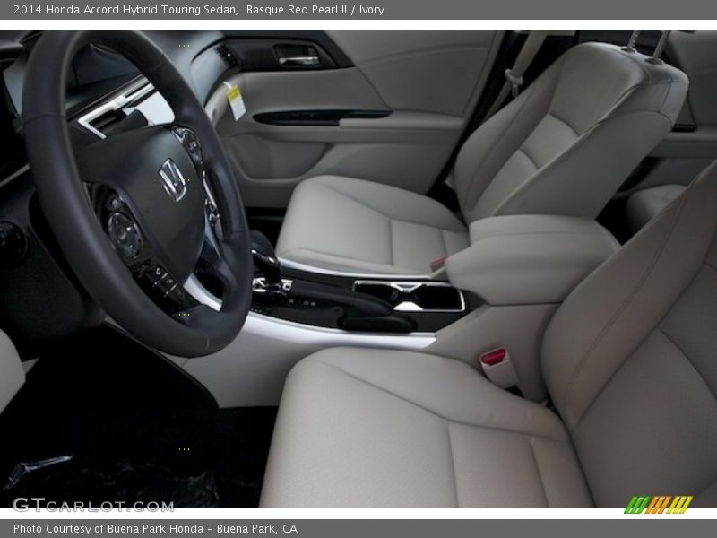 Front Seat of 2014 Accord Hybrid Touring Sedan