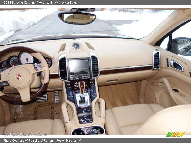 Black / Luxor Beige 2011 Porsche Cayenne S Hybrid