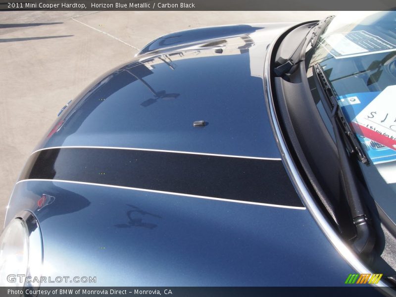 Horizon Blue Metallic / Carbon Black 2011 Mini Cooper Hardtop