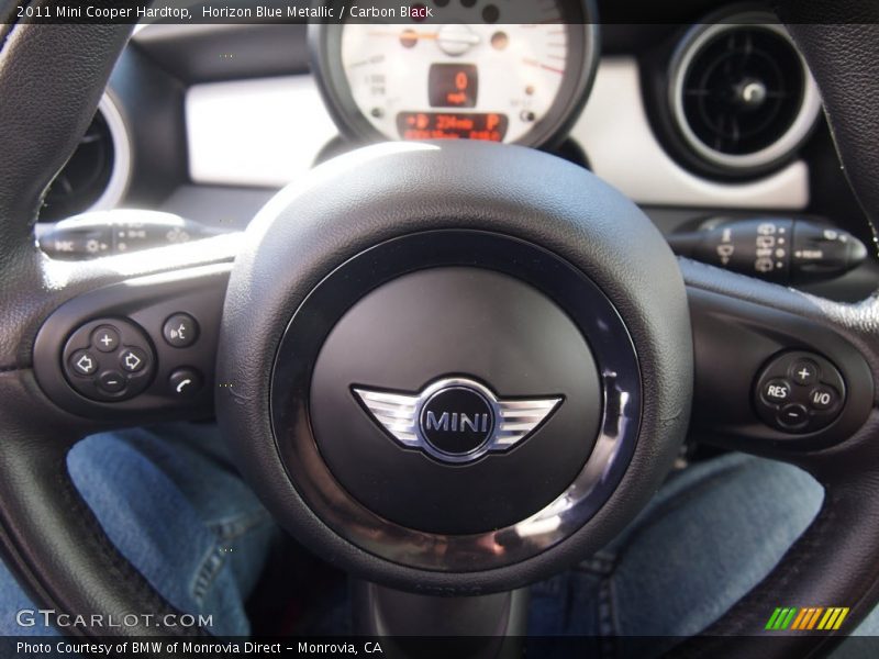 Horizon Blue Metallic / Carbon Black 2011 Mini Cooper Hardtop