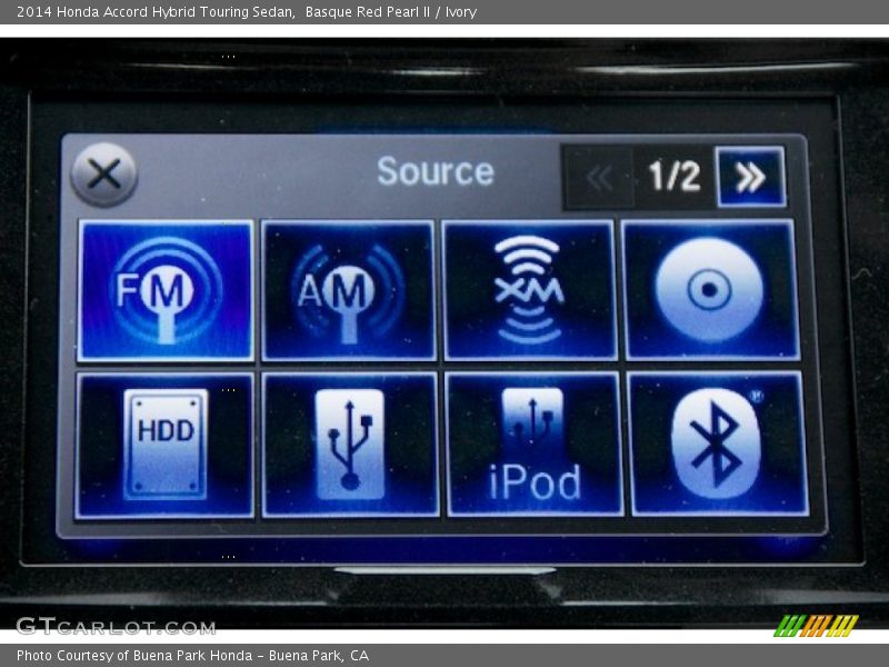 Basque Red Pearl II / Ivory 2014 Honda Accord Hybrid Touring Sedan