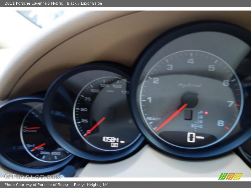 Black / Luxor Beige 2011 Porsche Cayenne S Hybrid