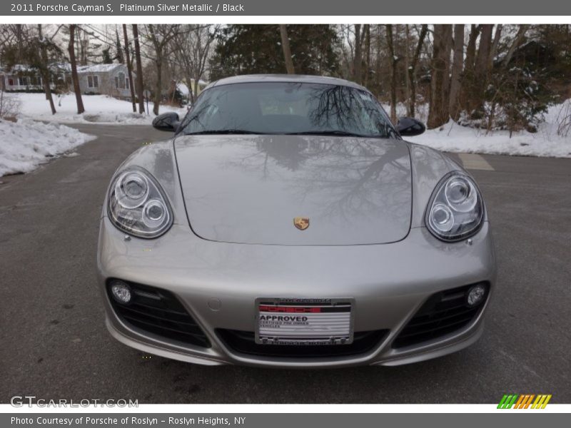 Platinum Silver Metallic / Black 2011 Porsche Cayman S