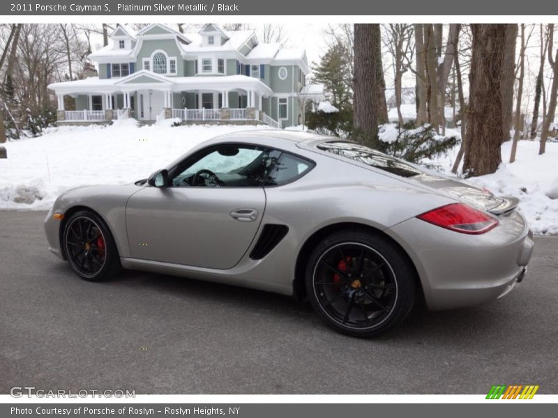 Platinum Silver Metallic / Black 2011 Porsche Cayman S