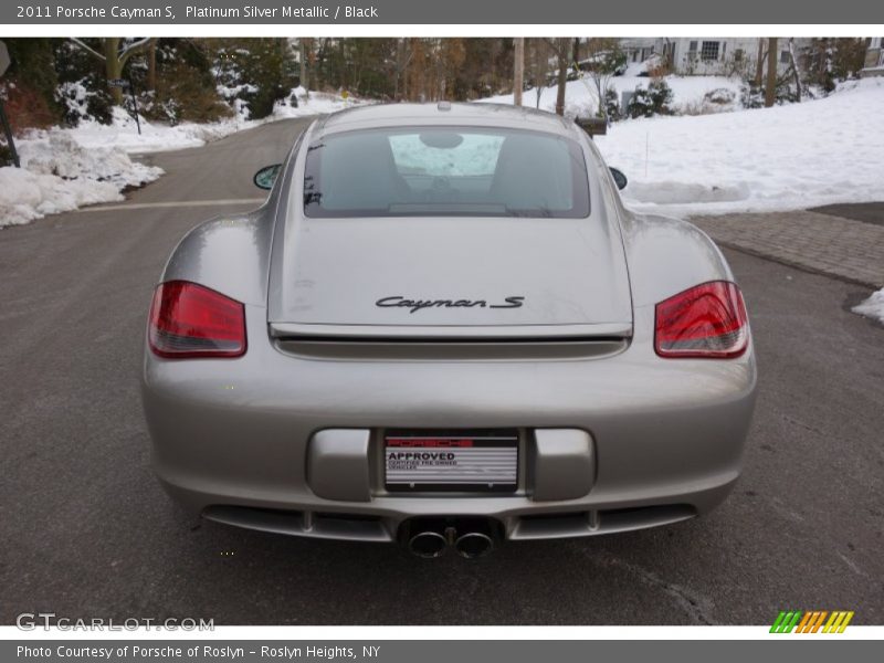 Platinum Silver Metallic / Black 2011 Porsche Cayman S