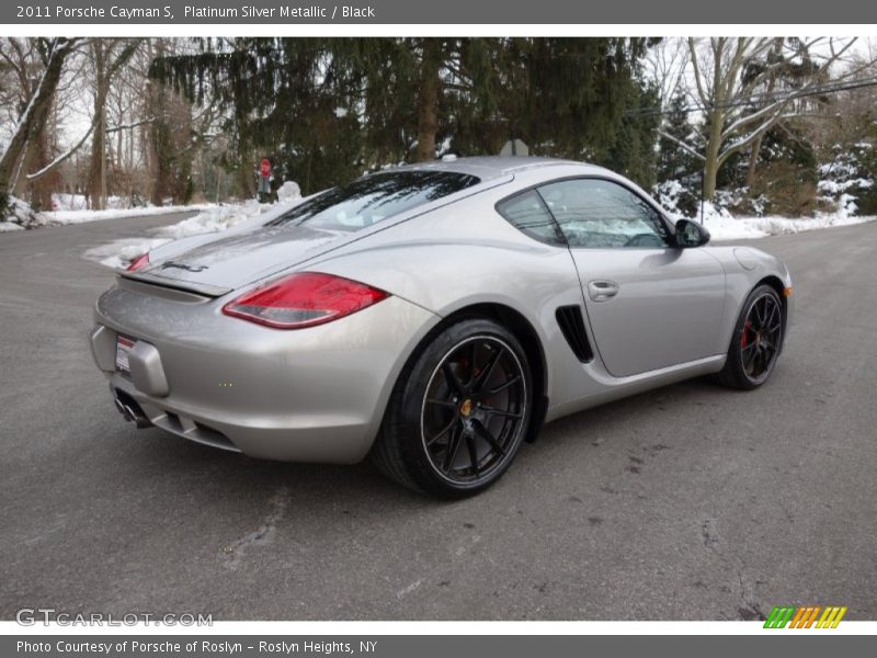 Platinum Silver Metallic / Black 2011 Porsche Cayman S