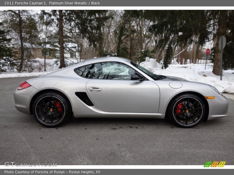 Platinum Silver Metallic / Black 2011 Porsche Cayman S
