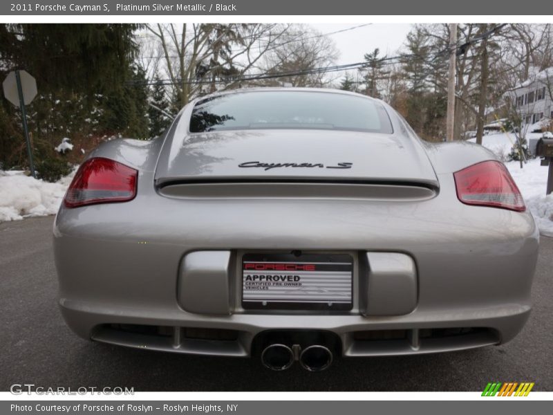 Platinum Silver Metallic / Black 2011 Porsche Cayman S