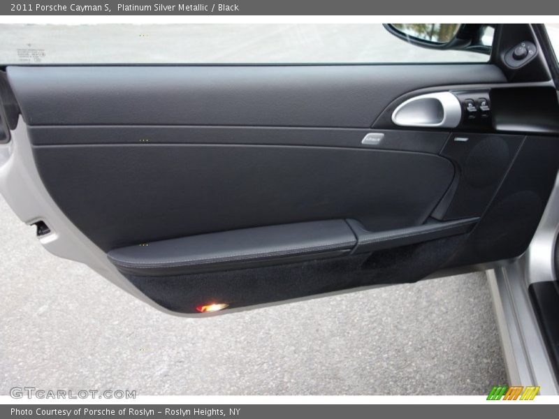 Platinum Silver Metallic / Black 2011 Porsche Cayman S