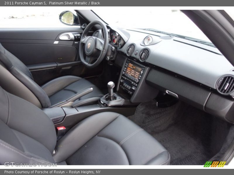 Platinum Silver Metallic / Black 2011 Porsche Cayman S