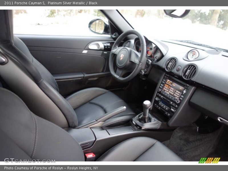 Platinum Silver Metallic / Black 2011 Porsche Cayman S