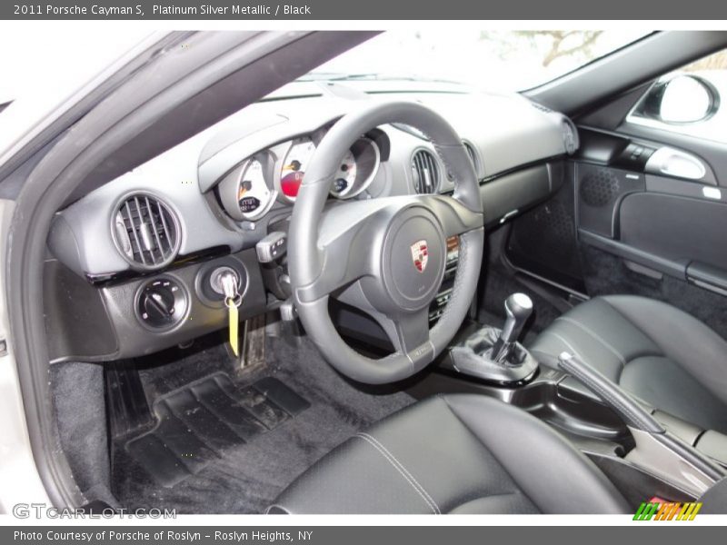 Platinum Silver Metallic / Black 2011 Porsche Cayman S
