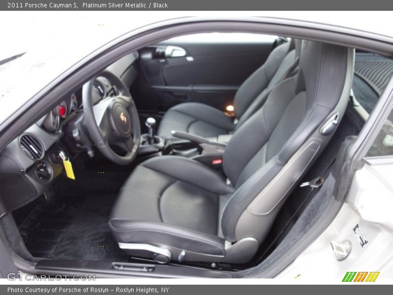 Platinum Silver Metallic / Black 2011 Porsche Cayman S