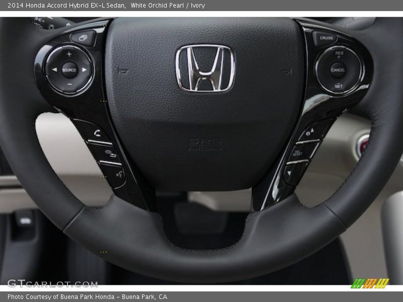 White Orchid Pearl / Ivory 2014 Honda Accord Hybrid EX-L Sedan