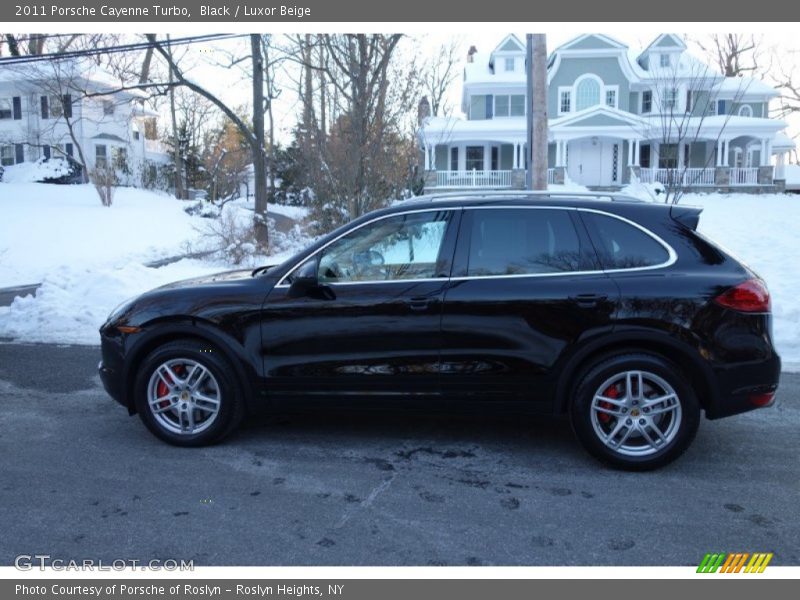 Black / Luxor Beige 2011 Porsche Cayenne Turbo