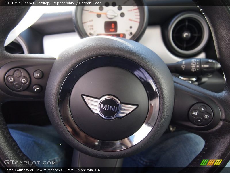 Pepper White / Carbon Black 2011 Mini Cooper Hardtop