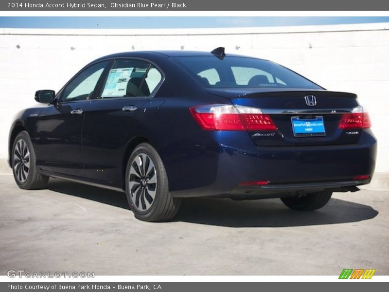 Obsidian Blue Pearl / Black 2014 Honda Accord Hybrid Sedan