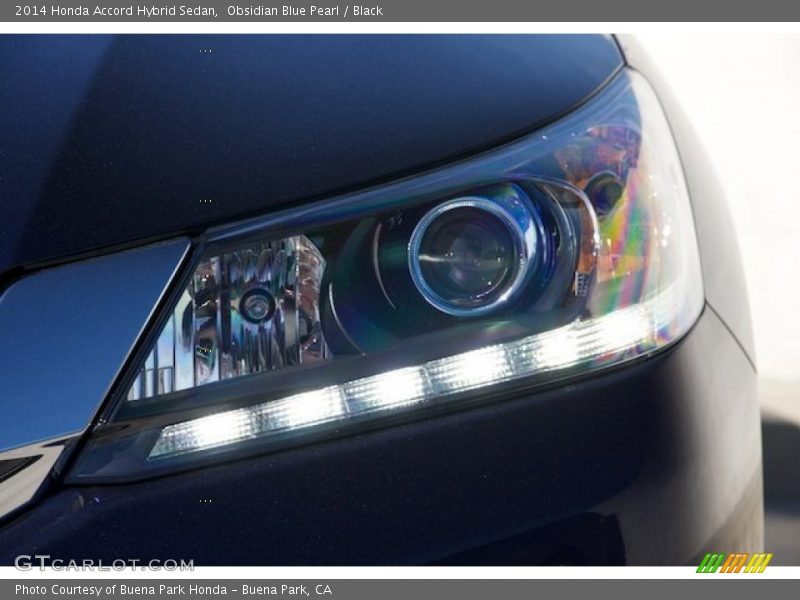 Obsidian Blue Pearl / Black 2014 Honda Accord Hybrid Sedan