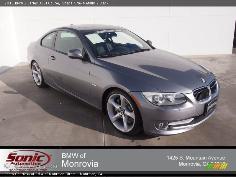 Space Gray Metallic / Black 2011 BMW 3 Series 335i Coupe