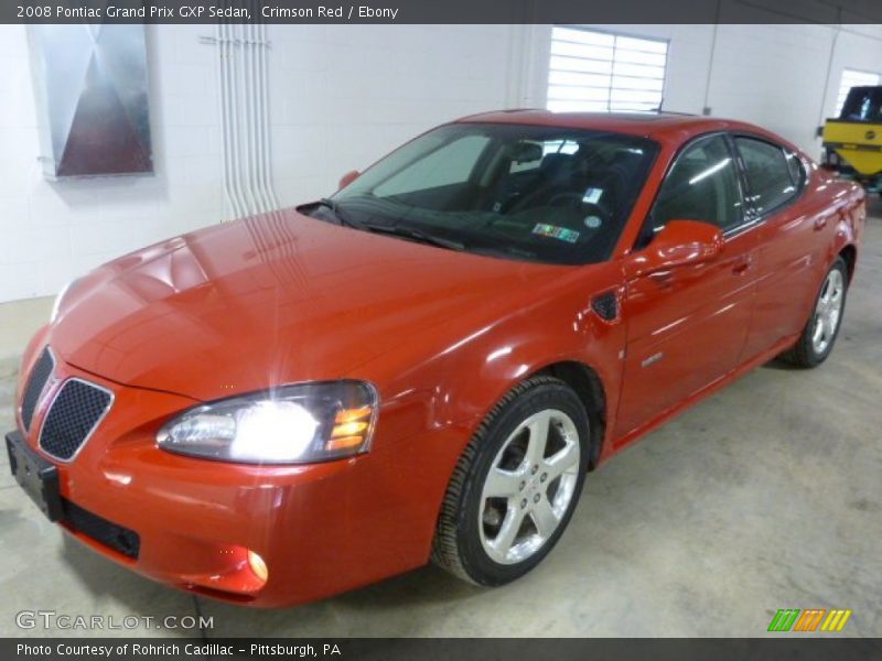 Crimson Red / Ebony 2008 Pontiac Grand Prix GXP Sedan