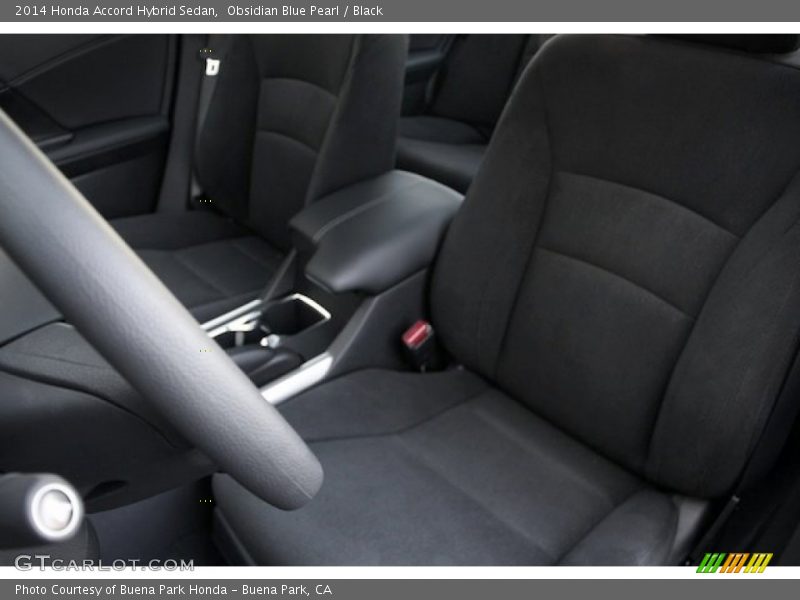 Obsidian Blue Pearl / Black 2014 Honda Accord Hybrid Sedan