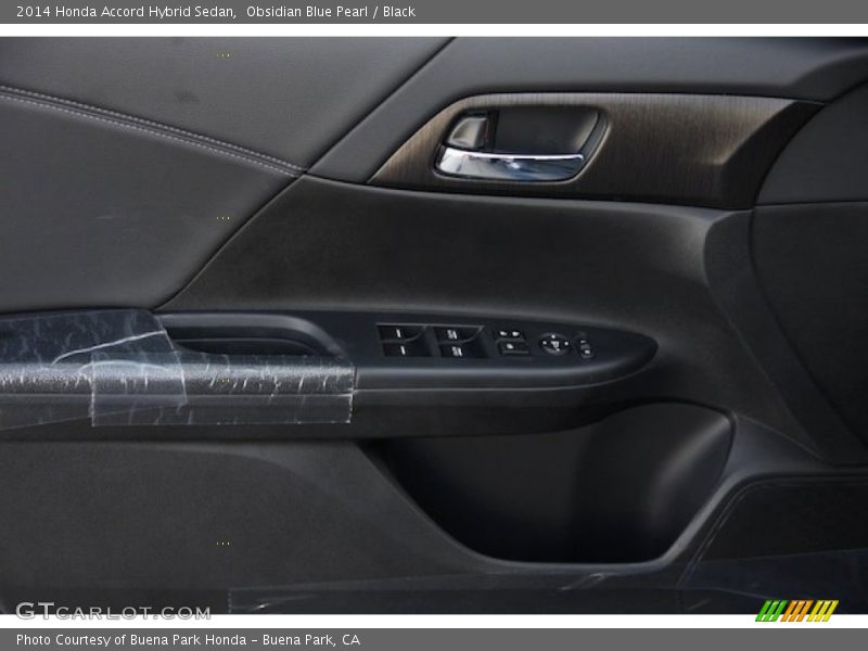Obsidian Blue Pearl / Black 2014 Honda Accord Hybrid Sedan
