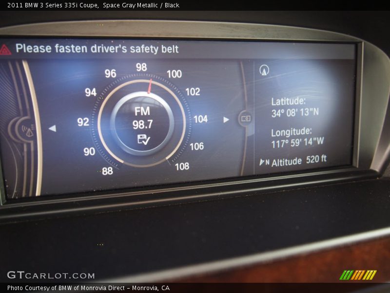 Space Gray Metallic / Black 2011 BMW 3 Series 335i Coupe