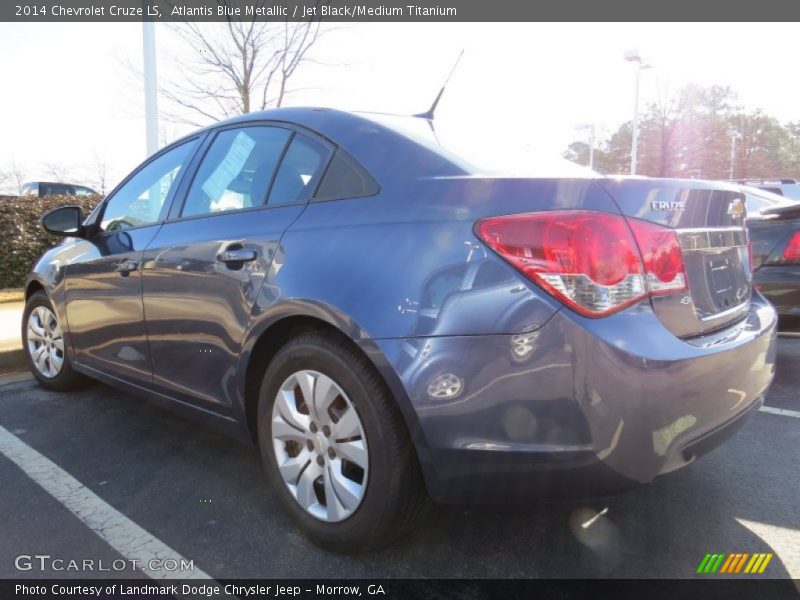 Atlantis Blue Metallic / Jet Black/Medium Titanium 2014 Chevrolet Cruze LS