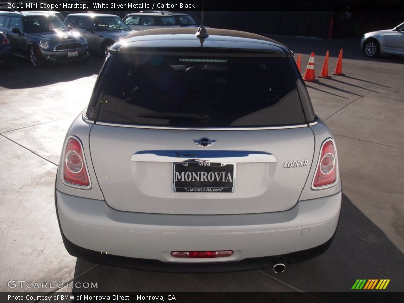 White Silver Metallic / Carbon Black 2011 Mini Cooper Hardtop