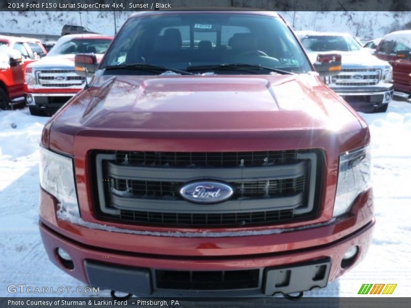 Sunset / Black 2014 Ford F150 Lariat SuperCrew 4x4