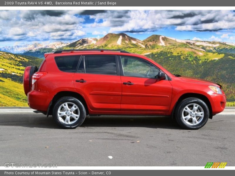 Barcelona Red Metallic / Sand Beige 2009 Toyota RAV4 V6 4WD