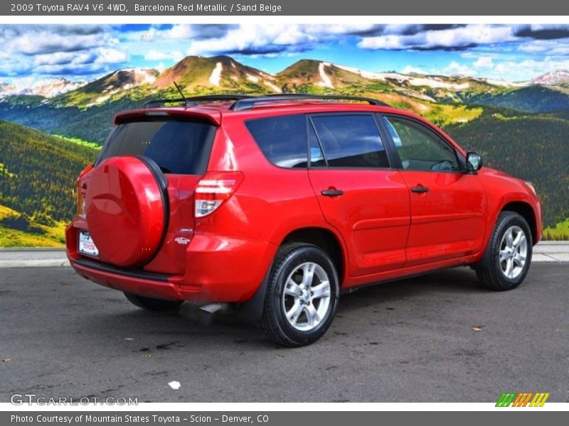 Barcelona Red Metallic / Sand Beige 2009 Toyota RAV4 V6 4WD