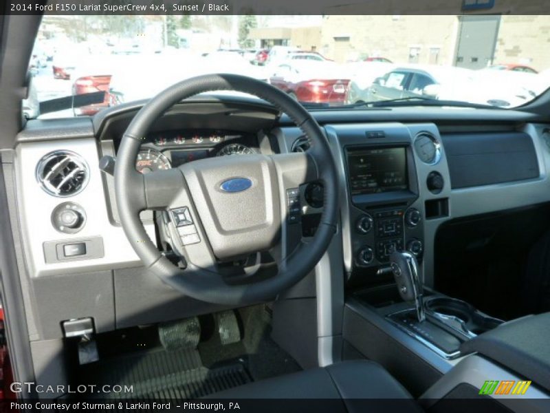 Sunset / Black 2014 Ford F150 Lariat SuperCrew 4x4