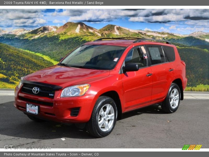 Barcelona Red Metallic / Sand Beige 2009 Toyota RAV4 V6 4WD