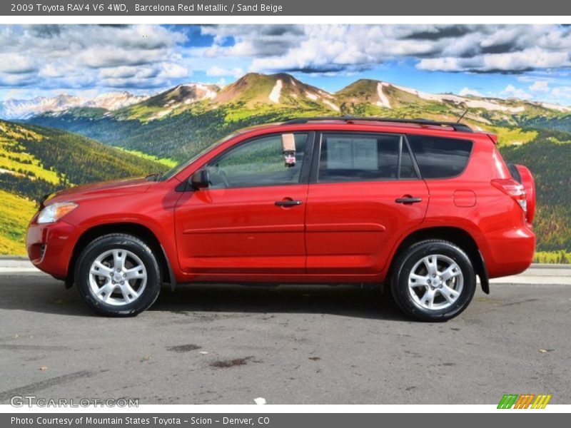 Barcelona Red Metallic / Sand Beige 2009 Toyota RAV4 V6 4WD