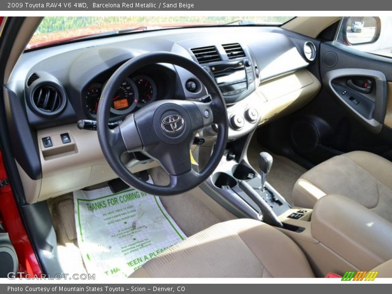 Barcelona Red Metallic / Sand Beige 2009 Toyota RAV4 V6 4WD