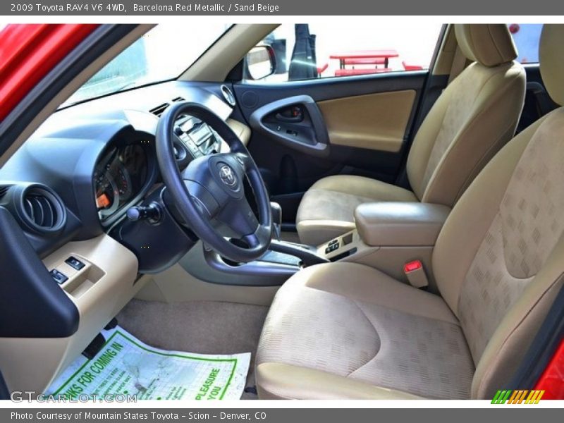 Barcelona Red Metallic / Sand Beige 2009 Toyota RAV4 V6 4WD