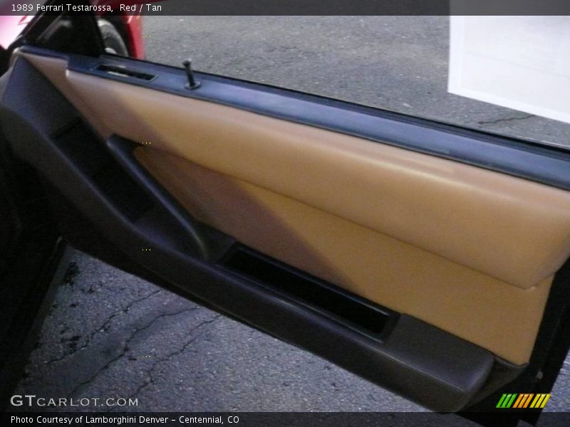 Red / Tan 1989 Ferrari Testarossa