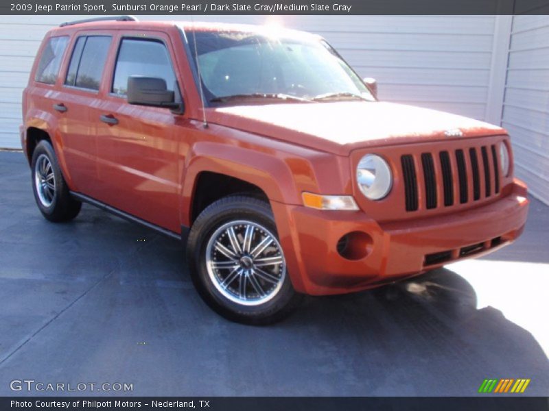Sunburst Orange Pearl / Dark Slate Gray/Medium Slate Gray 2009 Jeep Patriot Sport