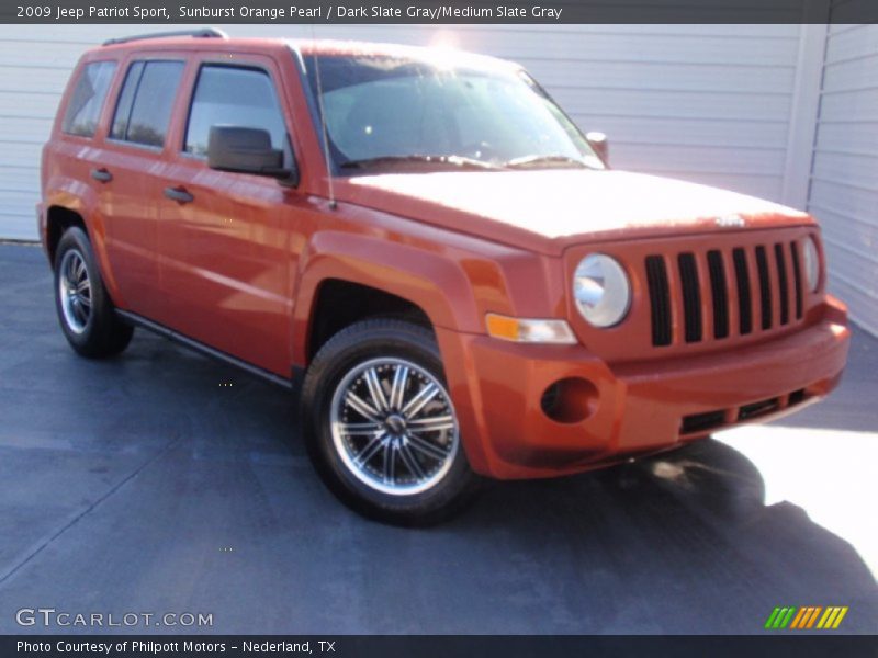 Sunburst Orange Pearl / Dark Slate Gray/Medium Slate Gray 2009 Jeep Patriot Sport