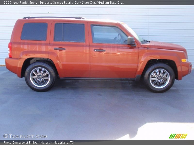Sunburst Orange Pearl / Dark Slate Gray/Medium Slate Gray 2009 Jeep Patriot Sport