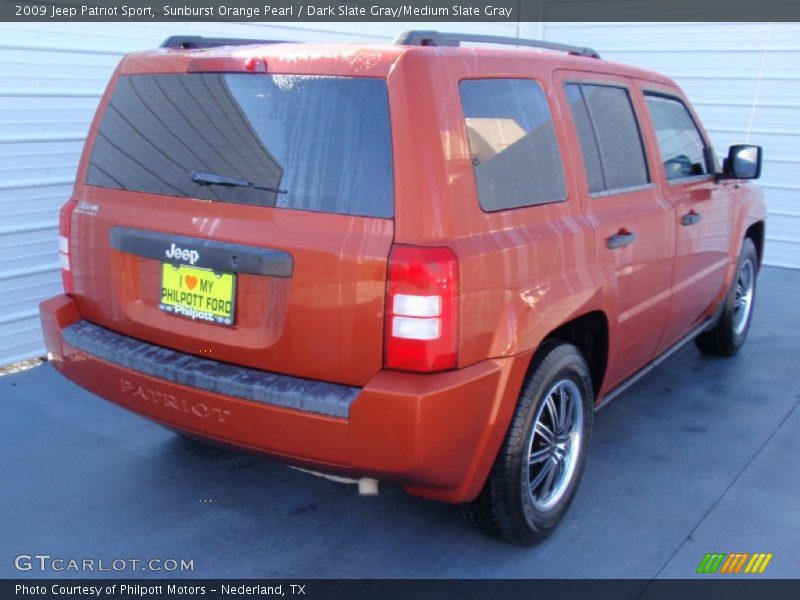 Sunburst Orange Pearl / Dark Slate Gray/Medium Slate Gray 2009 Jeep Patriot Sport