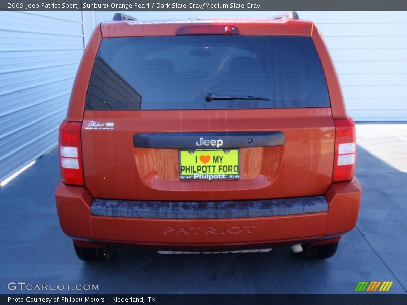 Sunburst Orange Pearl / Dark Slate Gray/Medium Slate Gray 2009 Jeep Patriot Sport