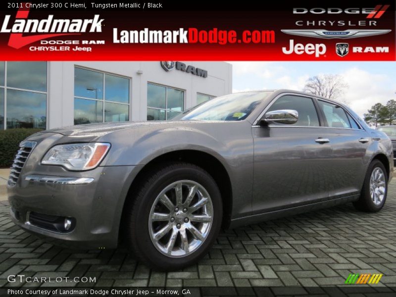 Tungsten Metallic / Black 2011 Chrysler 300 C Hemi