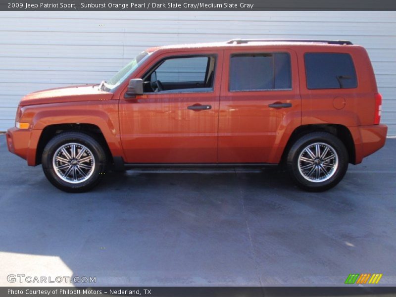 Sunburst Orange Pearl / Dark Slate Gray/Medium Slate Gray 2009 Jeep Patriot Sport