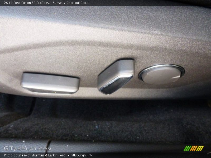 Sunset / Charcoal Black 2014 Ford Fusion SE EcoBoost