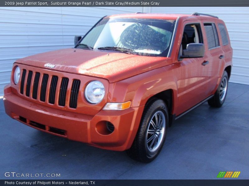 Sunburst Orange Pearl / Dark Slate Gray/Medium Slate Gray 2009 Jeep Patriot Sport